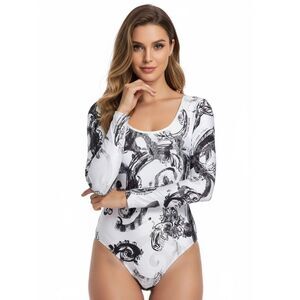 Versace Jeans Couture Baroque Print Bodysuit – Statement Elegance in Motion